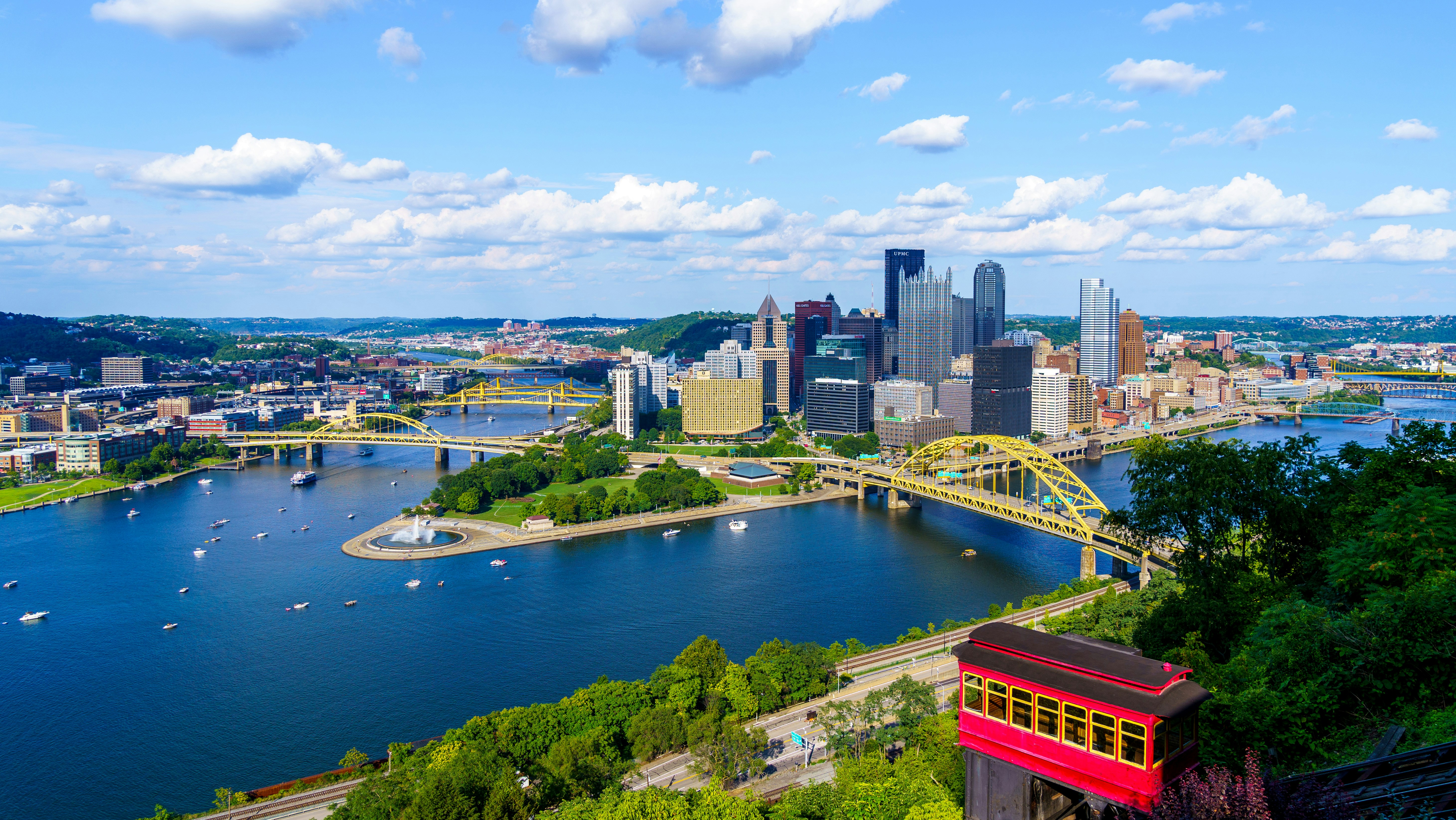 Pittsburgh pa three rivers image
